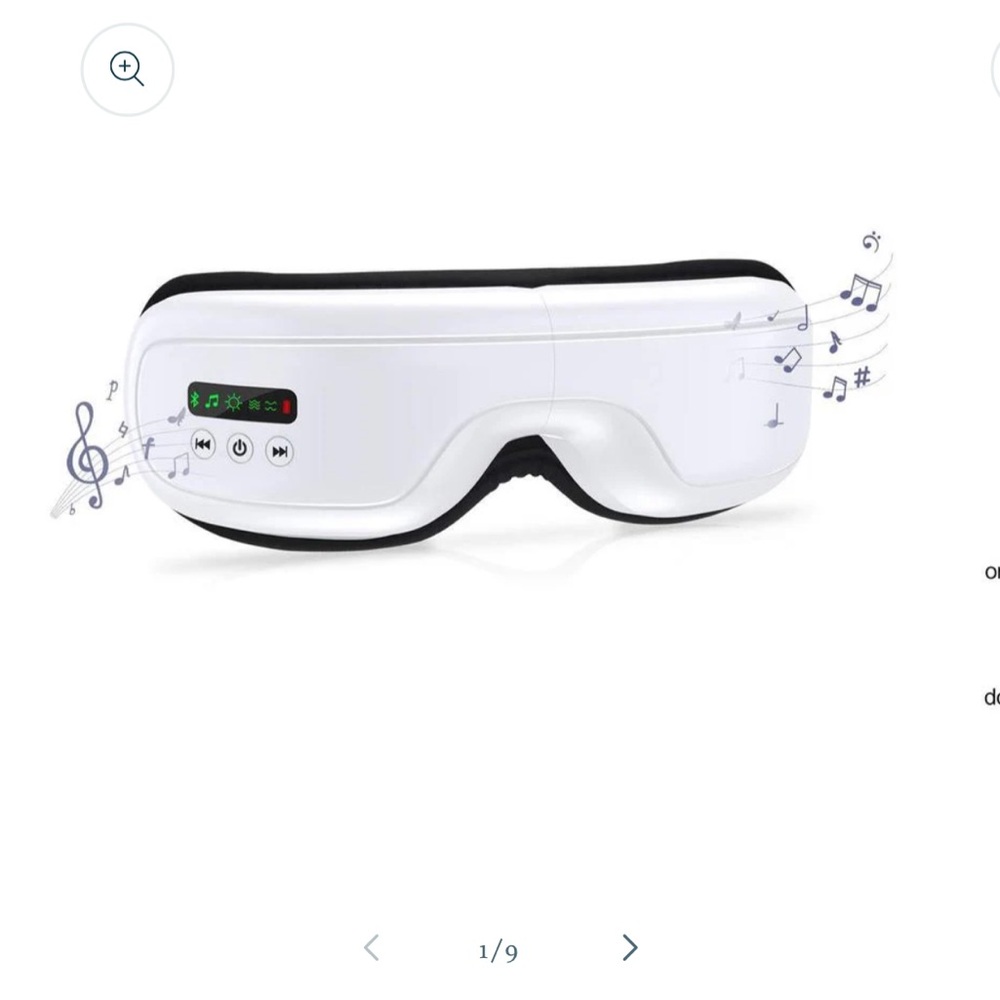 White Smart Eye Massager